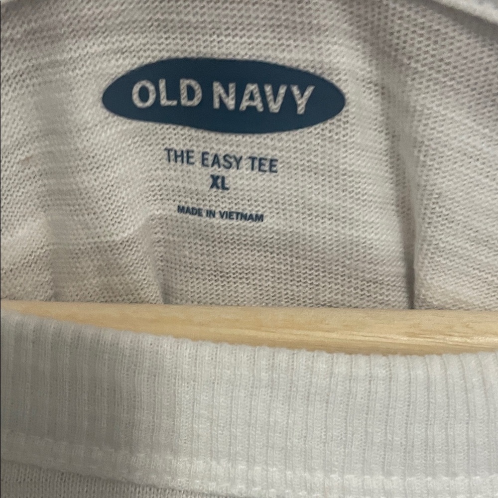 Old Navy Striped Crewneck Long Sleeve Easy Tee XL ☮️ - Picture 2 of 7